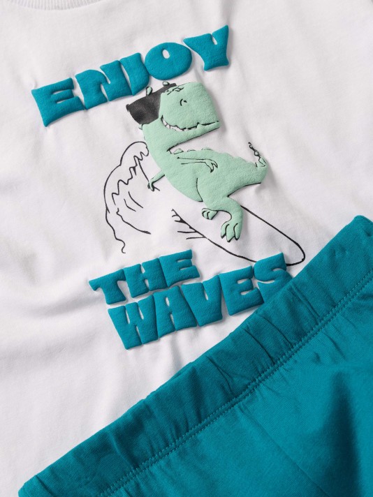 Conjunto em algodão Enjoy the Waves Conjunto em algodão Enjoy the Waves