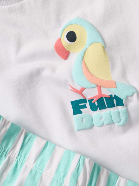 Conjunto em algodão Fun Day Conjunto em algodão Fun Day