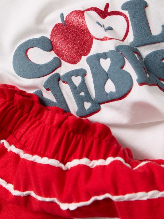 Conjunto t-shirt e saia-calção Conjunto t-shirt e saia-calção