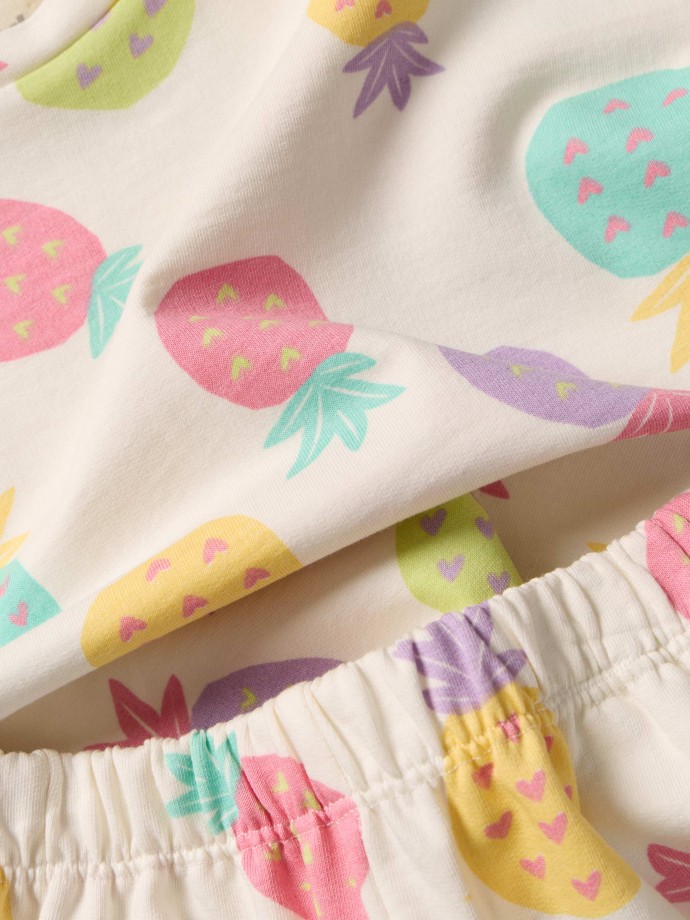 Conjunto estampado em algod�o
