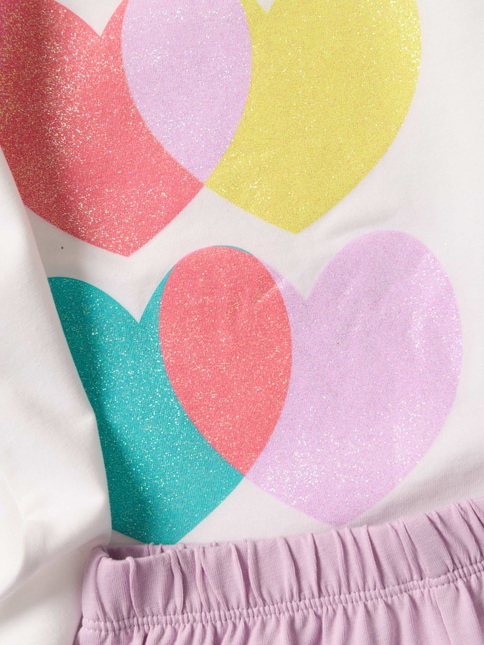 Conjunto estampado em algod�o