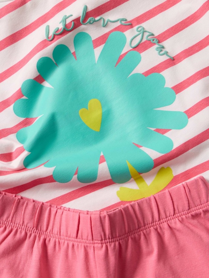 Conjunto em algod�o Let Love Grow