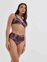 Cueca de biqu�ni estampado