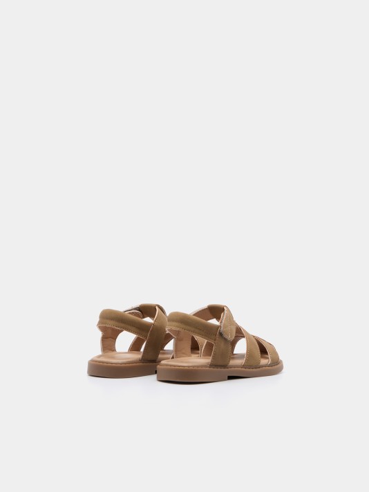 Sandálias com tiras e velcro Sandálias com tiras e velcro