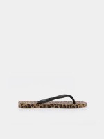 Chinelos de dedo com animal print