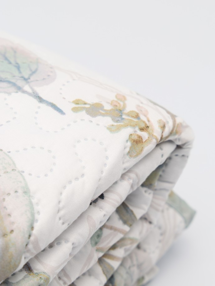 Colcha acolchoada estampada