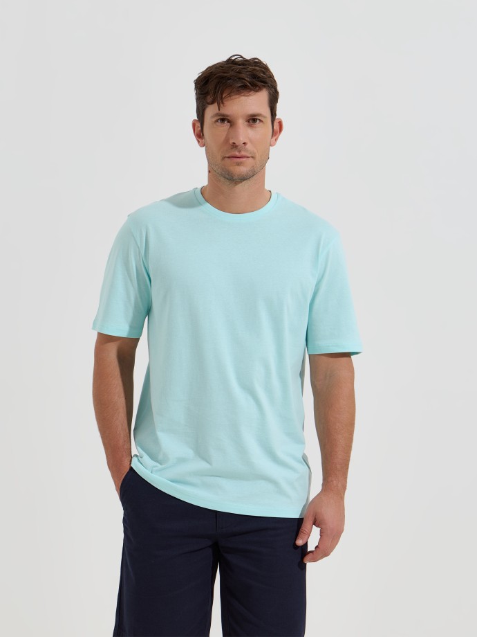T-shirt b�sica em algod�o
