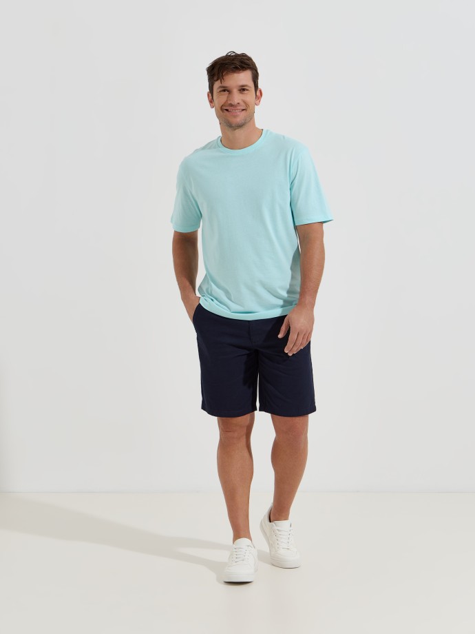 T-shirt b�sica em algod�o