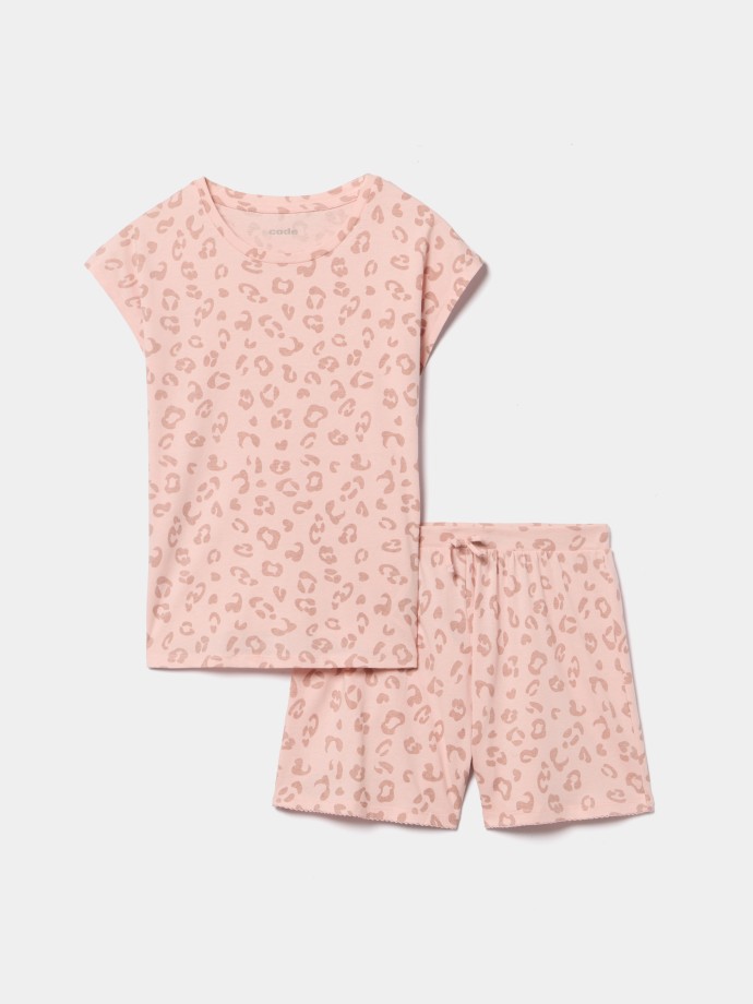 Pijama curto estampado