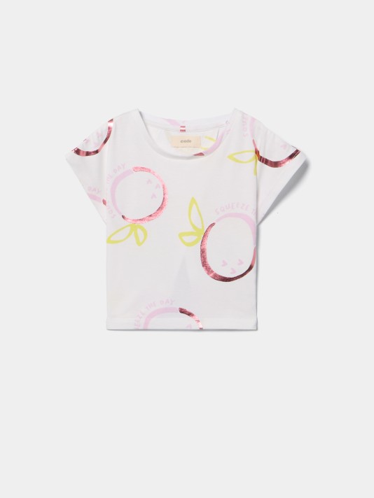 T-shirt estampada lim�es