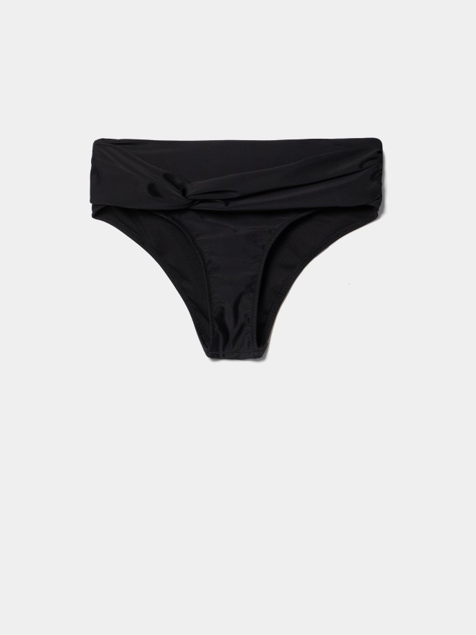 Cueca de biqu�ni com drapeado