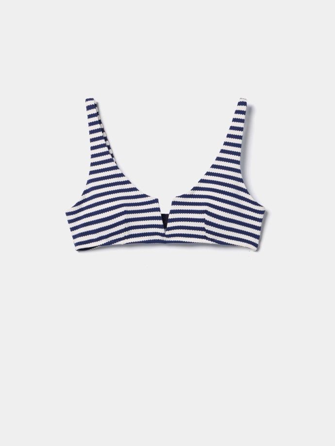 Top de biqu�ni �s riscas