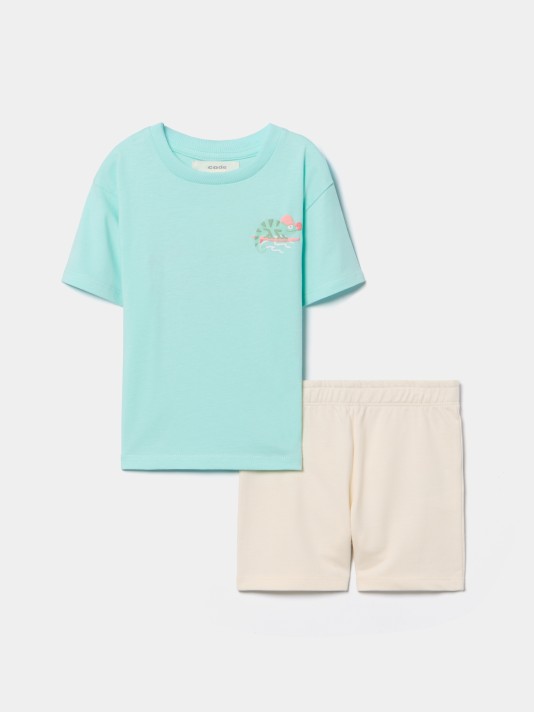 Conjunto em algod�o Beach Time