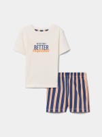 Pijama curto estampado