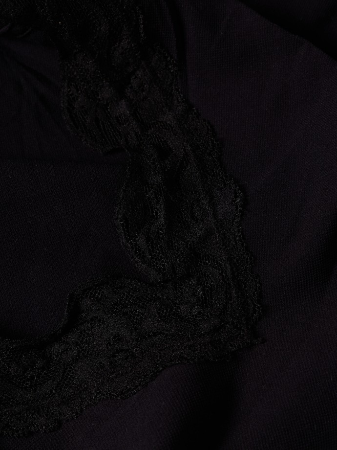 Top interior segunda pele com renda
