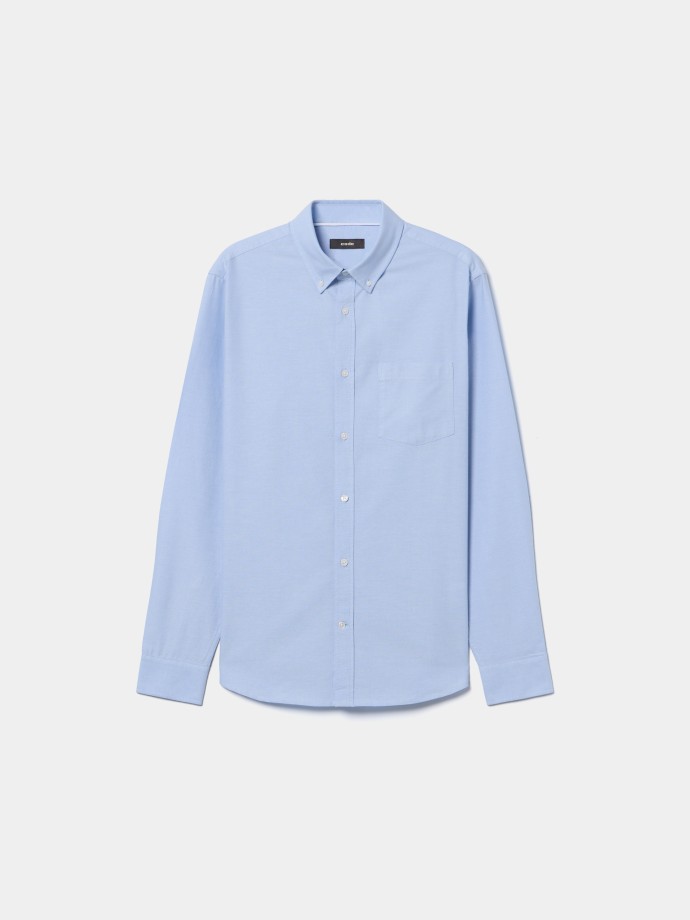 Camisa oxford algod�o regular fit