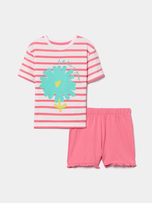 Conjunto em algod�o Let Love Grow