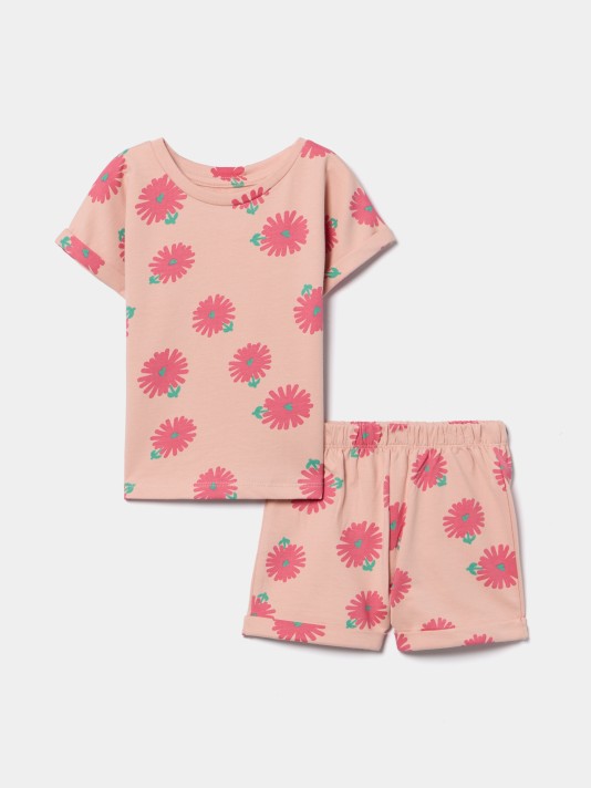 Conjunto estampado em algod�o