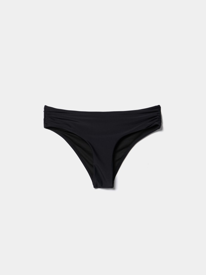 Cueca de biqu�ni com drapeado