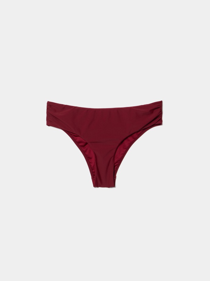 Cueca de biqu�ni com drapeado