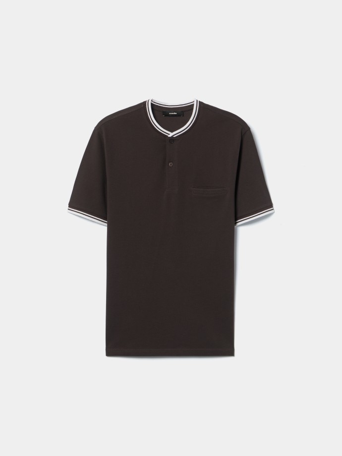 Polo piquet com bolso