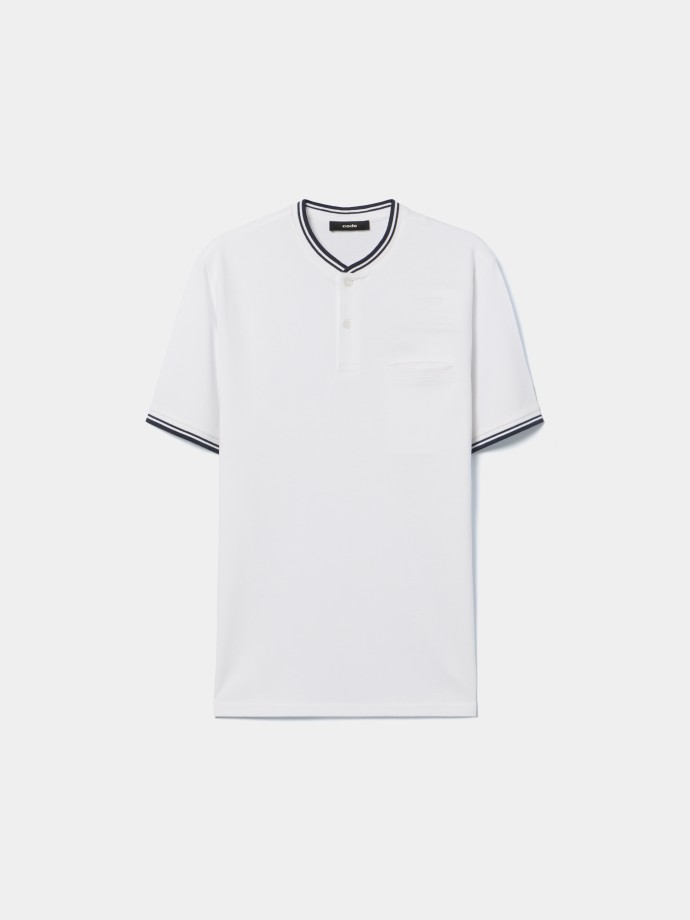 Polo piquet com bolso