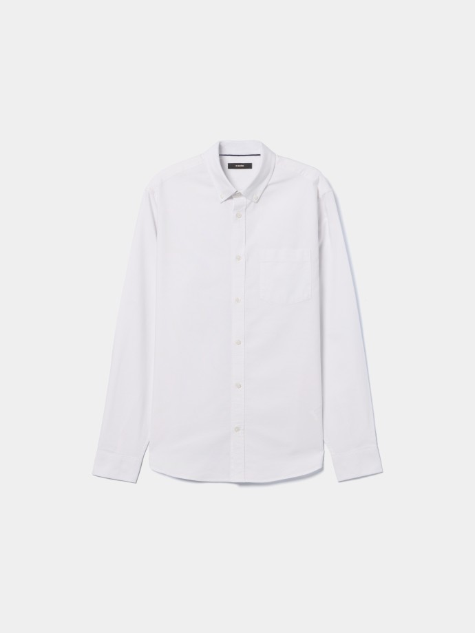 Camisa oxford algod�o regular fit