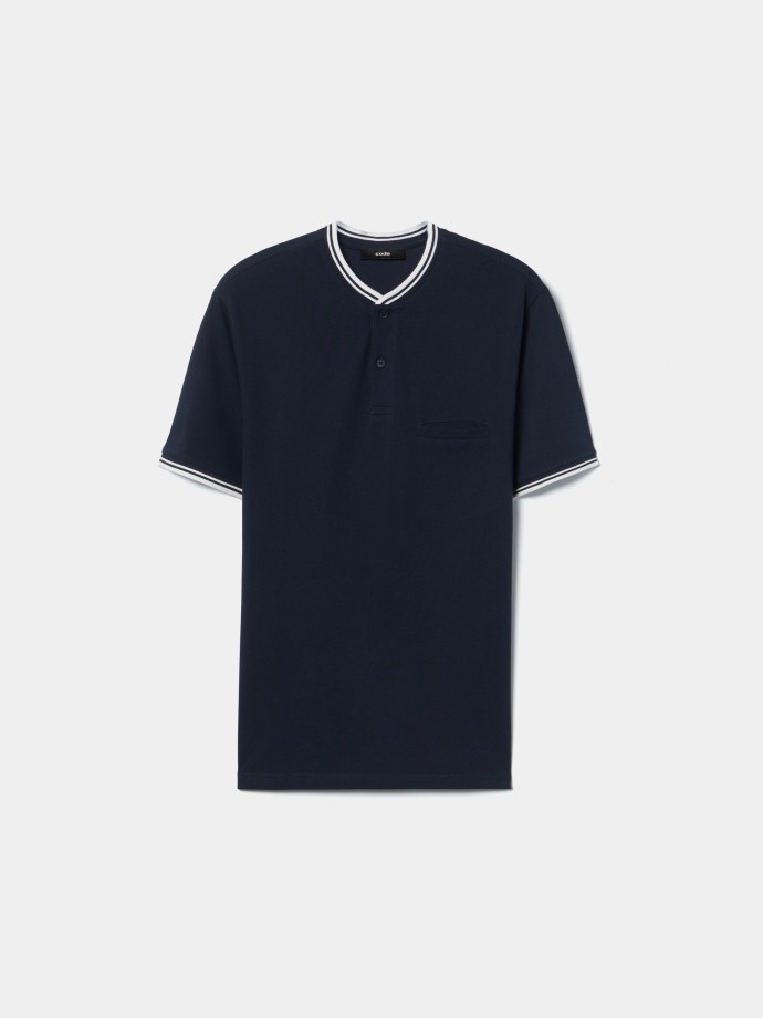 Polo piquet com bolso