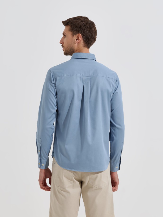 Camisa de algod�o com bolso