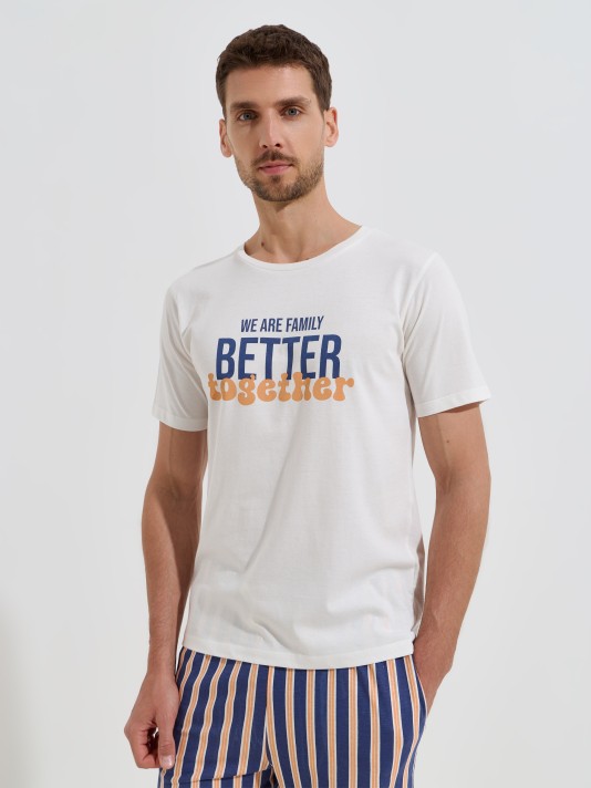 Pijama curto estampado