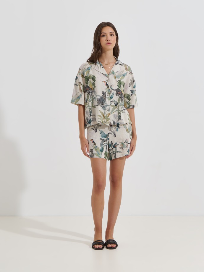 Cal��es estampado tropical