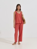 Cal�a flu�das em algod�o