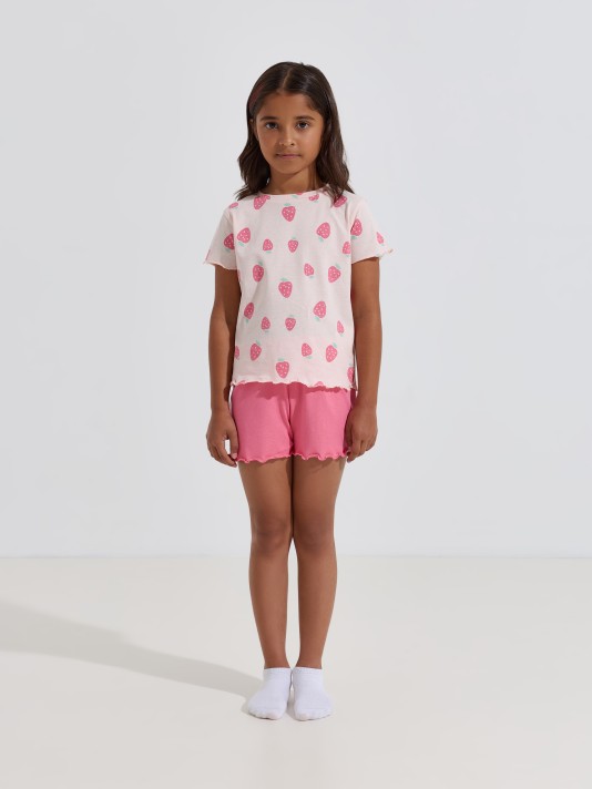 Conjunto de pijama com 4 peças Conjunto de pijama com 4 peças