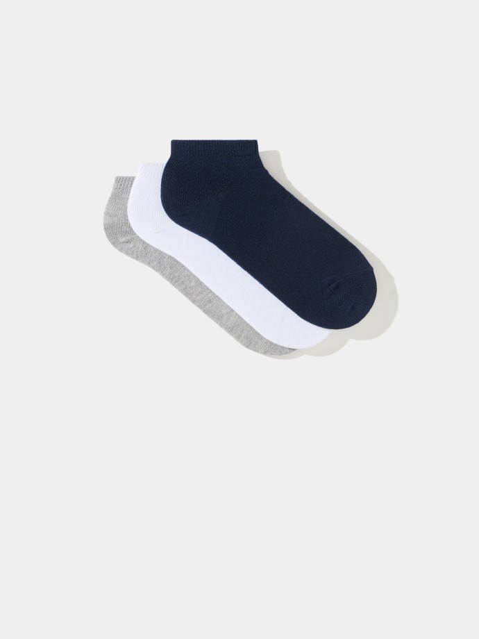 Pack 3 pares de meias curtas