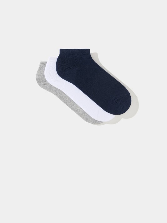 Pack 3 pares de meias curtas