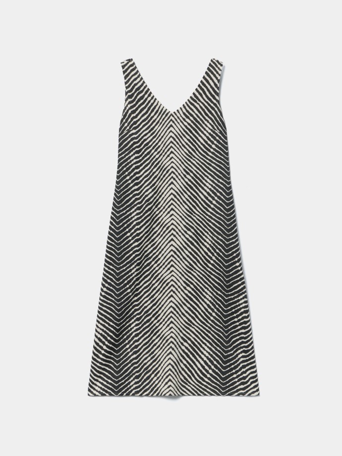 Vestido midi estampado