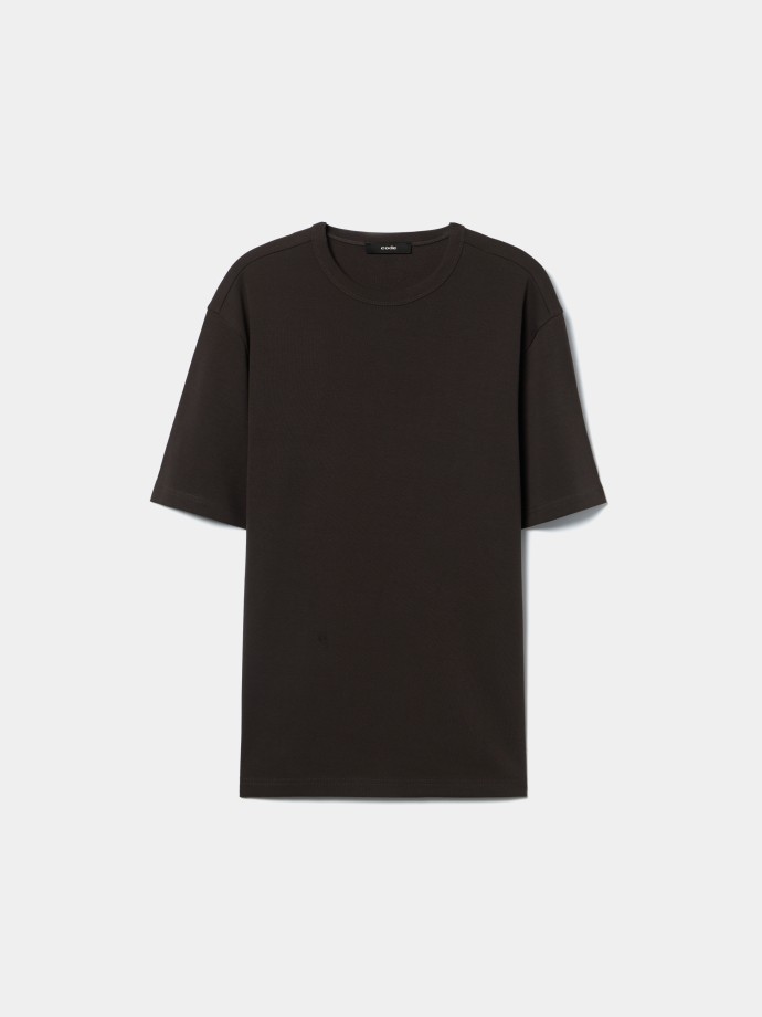 T-shirt interlock em algod�o