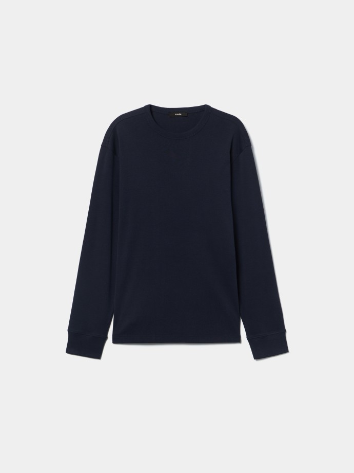 Camisola b�sica de manga comprida