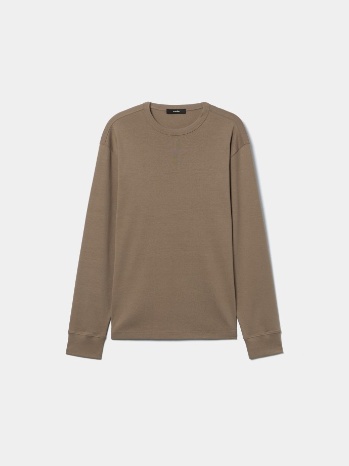 Camisola b�sica de manga comprida