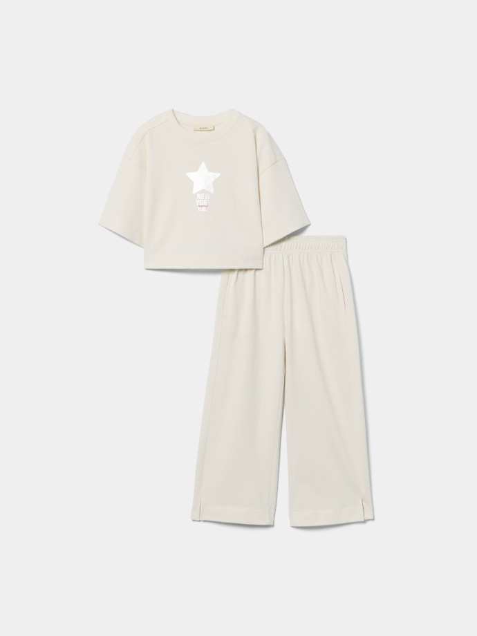 Conjunto de fato de treino estampado