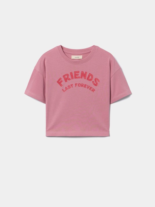 T-shirt cropped estampada T-shirt cropped estampada