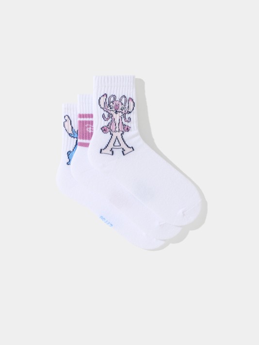 Pack 3 pares de meias 'Lilo & Stitch'