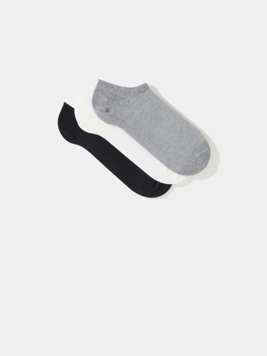 Pack 3 pares de meias curtas Pack 3 pares de meias curtas
