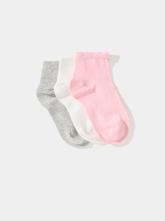 Pack 3 pares de meias curtas para beb�