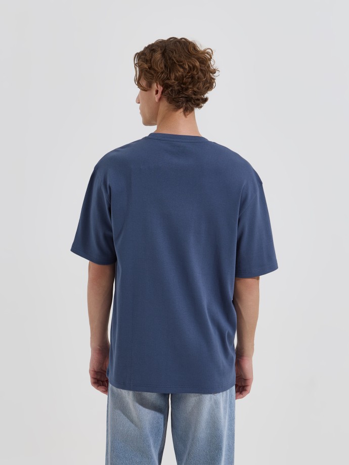 T-shirt estampada interlock em algod�o