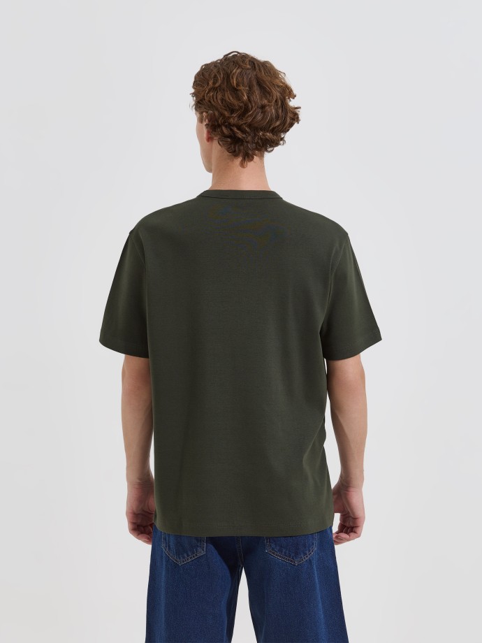 T-shirt interlock em algod�o