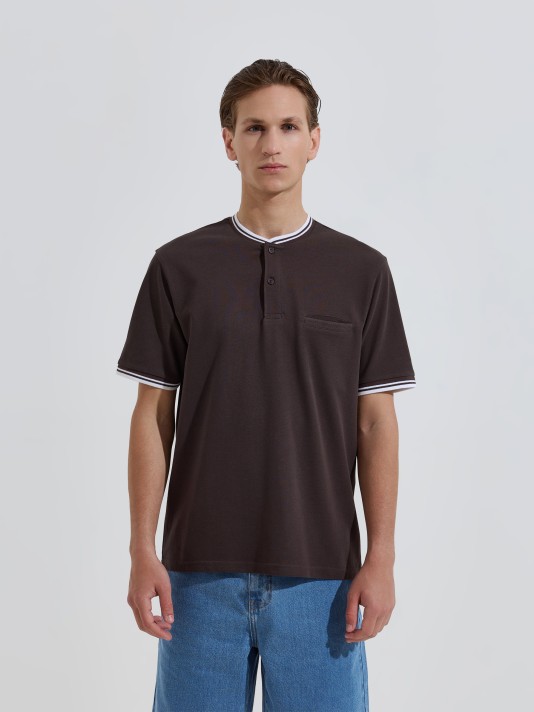 Polo piquet com bolso