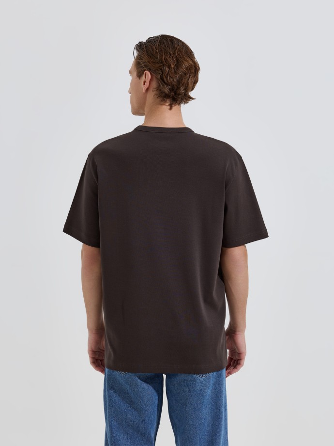 T-shirt interlock em algod�o