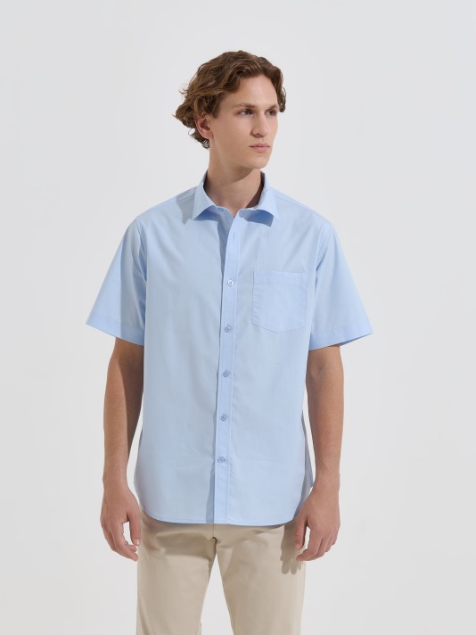 Camisa de manga curta com bolso Camisa de manga curta com bolso