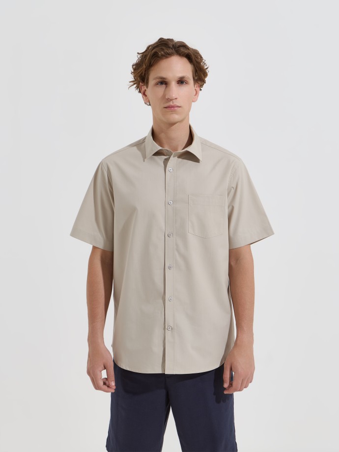 Camisa de manga curta com bolso